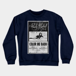 Paula Abdul Under My Tour 1991 Poster Crewneck Sweatshirt